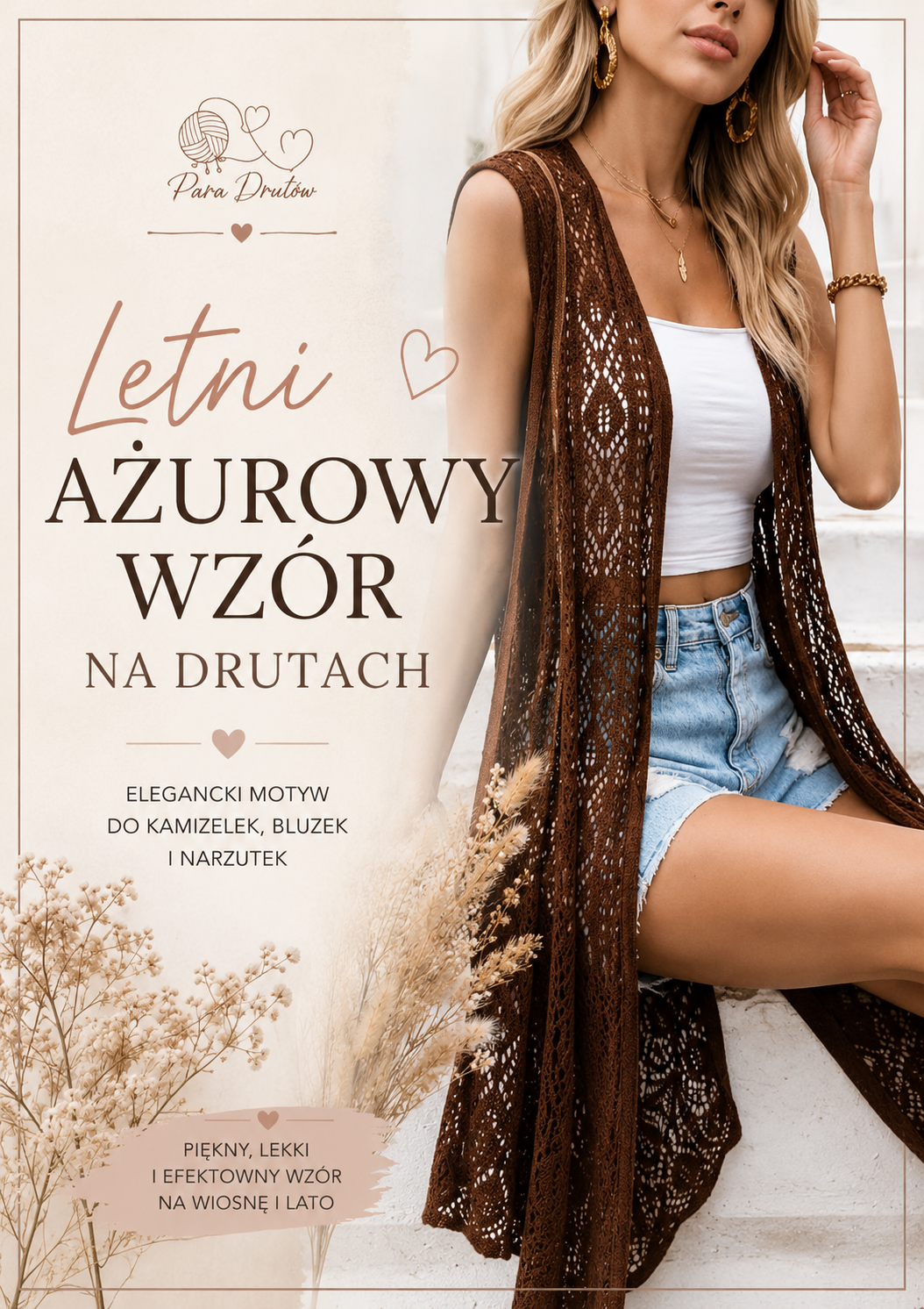 Letni Ażurowy Wzór na drutach